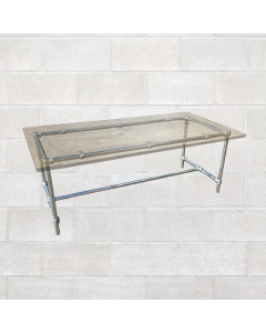 Illustration of scaffold table frame industrial style