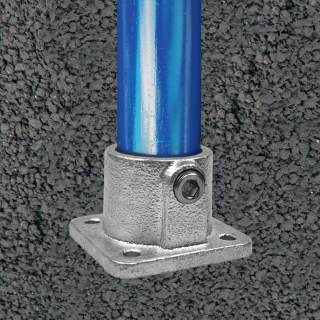 Galvanised Key Clamp Pipe Fittings - Malleable Iron Handrail Interclamp ...