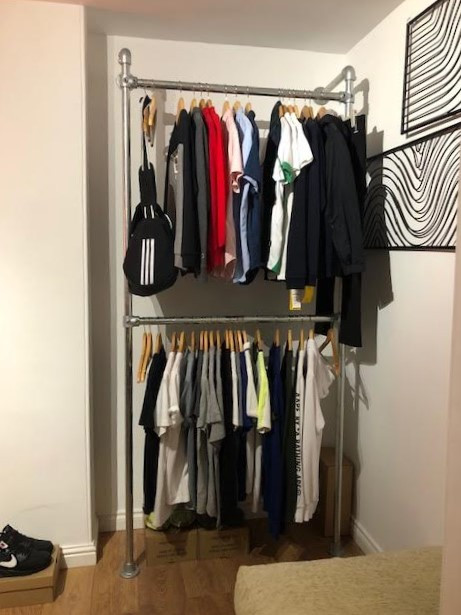 Shop Clothing Rail Display Kit 2 - Wall Mounted | Key Clamp Store Shop Clothing Rail Display Kit 2 - Wall Mounted | Key Clamp Store